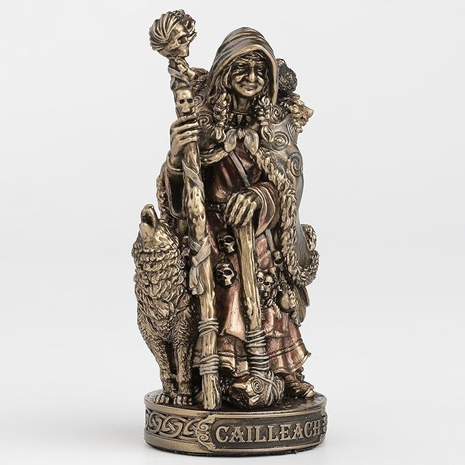 Polystone Cailleach Celtic Goddess Of Winter And Storm Spiritual Figurine Gift Polystone Cailleach Celtic Goddess Of Winter And Storm Spiritual Figurine Gift