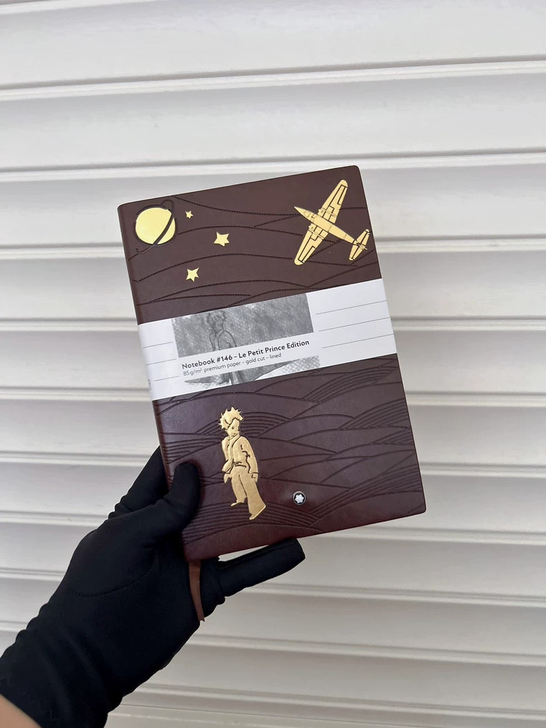 Montblanc 146 “The Little Prince” Series Brown Notebook Airplane Design A5 Size Montblanc 146 “The Little Prince” Series Brown Notebook Airplane Design A5 Size