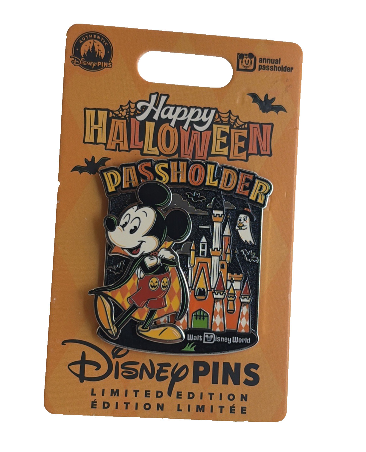 BN 2026 Disney Parks Passholder Exclusive Mickey Mouse Halloween Pin LE 4000