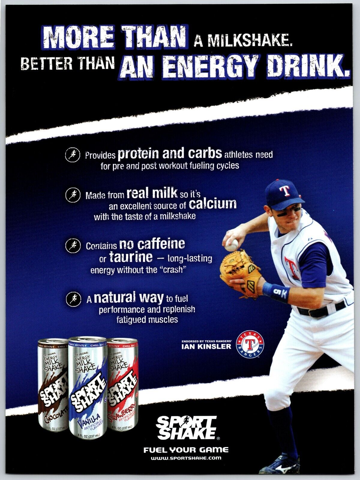 Texas Rangers Baseball Ian Kinsler Sport Advertisement Ad 2007 8x 10 Print Ad