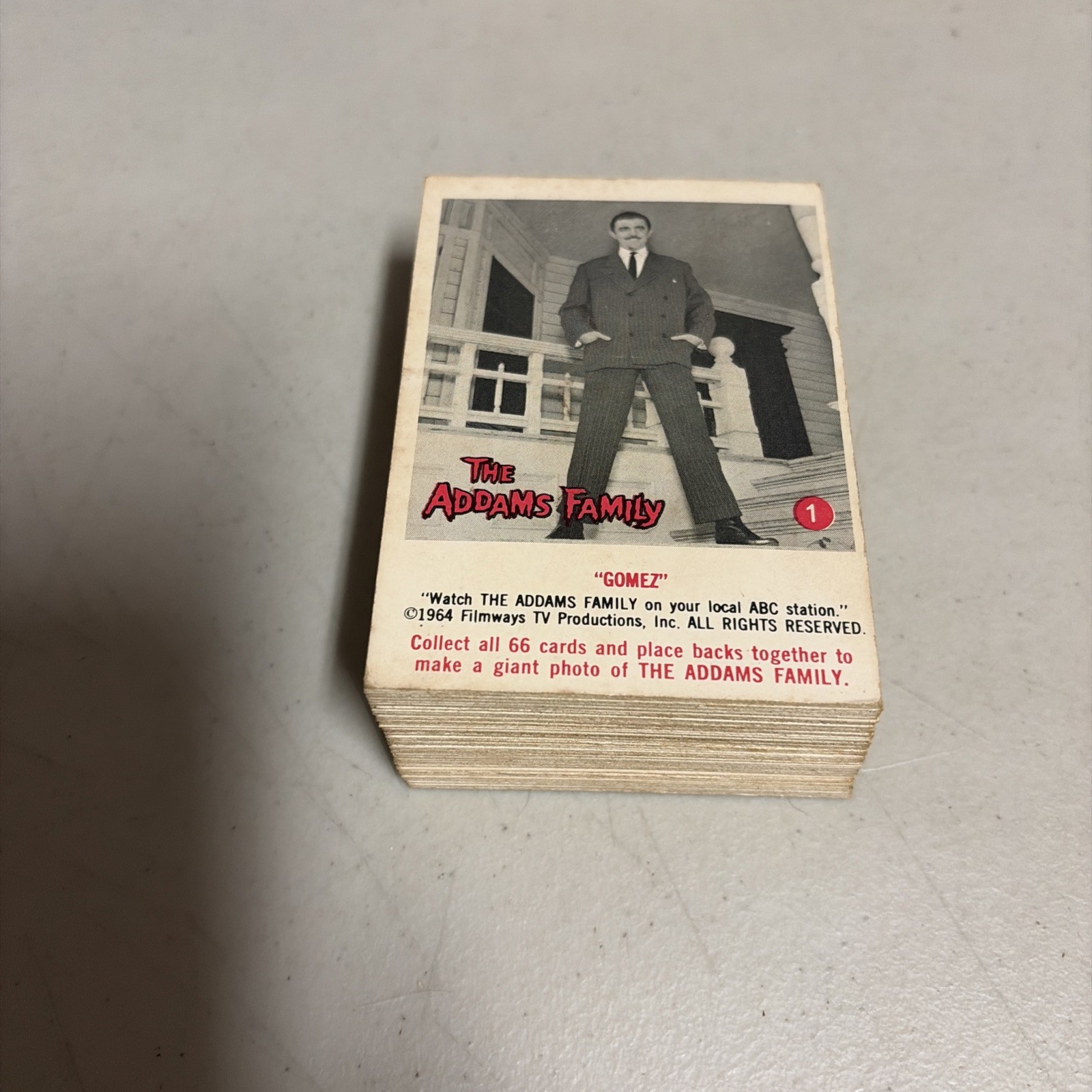1964 Addams Family Complete Vintage Trading Card Set 66 Cards Donruss 1964 Addams Family Complete Vintage Trading Card Set 66 Cards Donruss