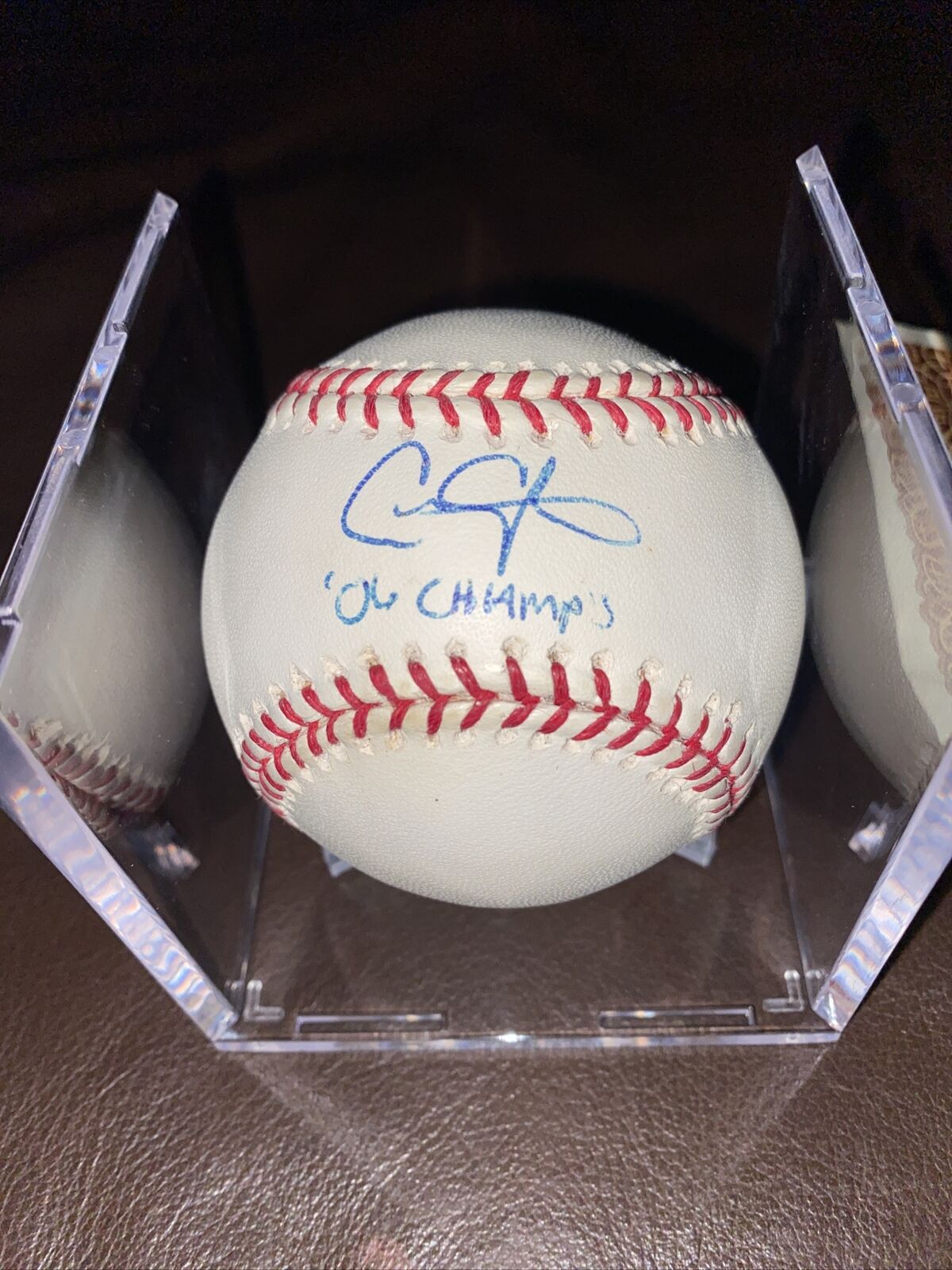 Chris Carpenter signed baseball w/ “06 Champs”
