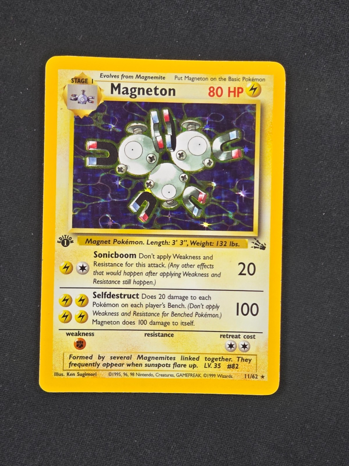 Magneton 1st Edition Fossil #11 Excellent Magneton 1st Edition Fossil #11 Excellent