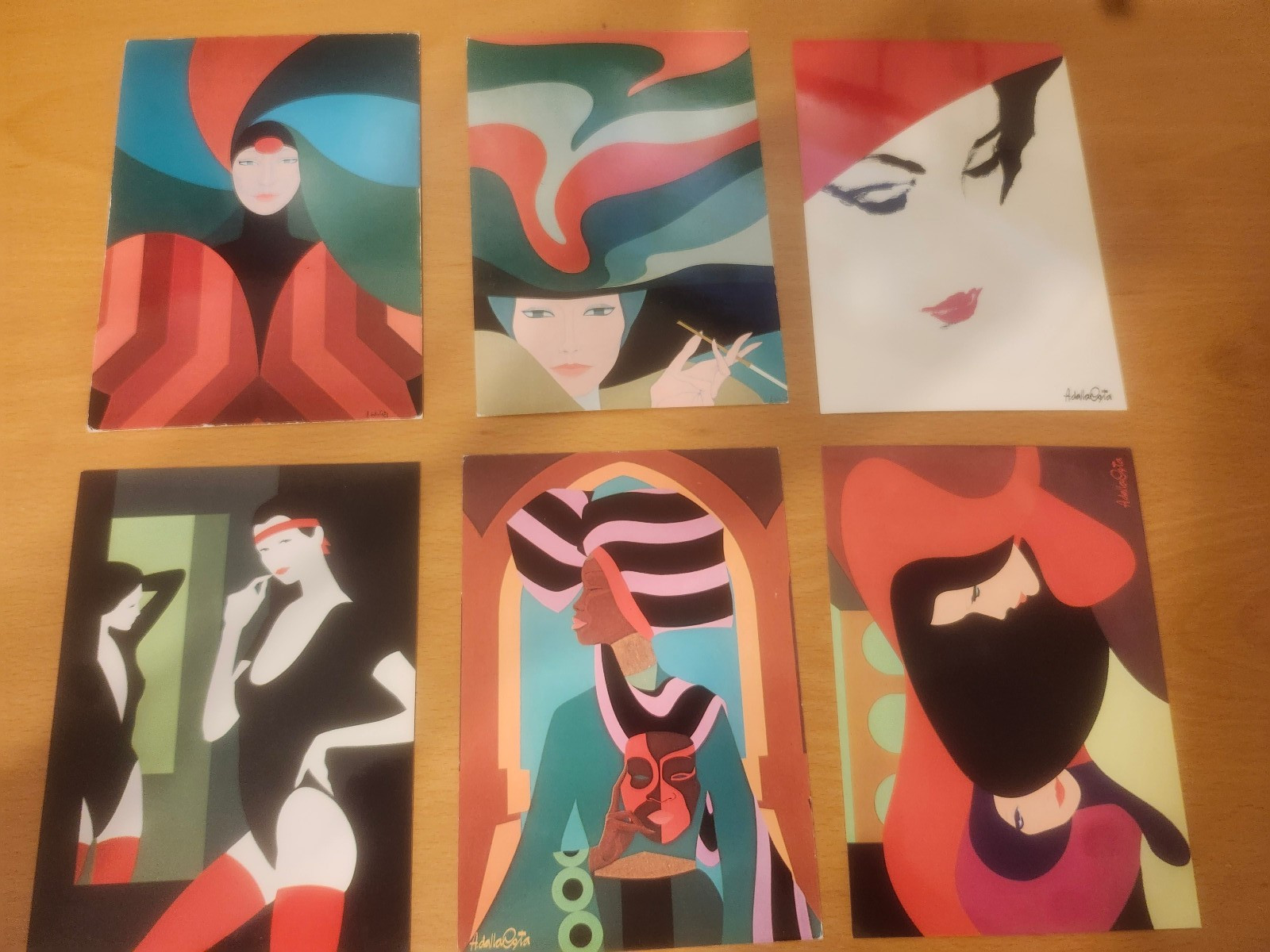 Amleto dalla Costa Italian Pop Art / Art Deco Postcards 24x late 1980s RARE ART Amleto dalla Costa Italian Pop Art / Art Deco Postcards 24x late 1980s RARE ART