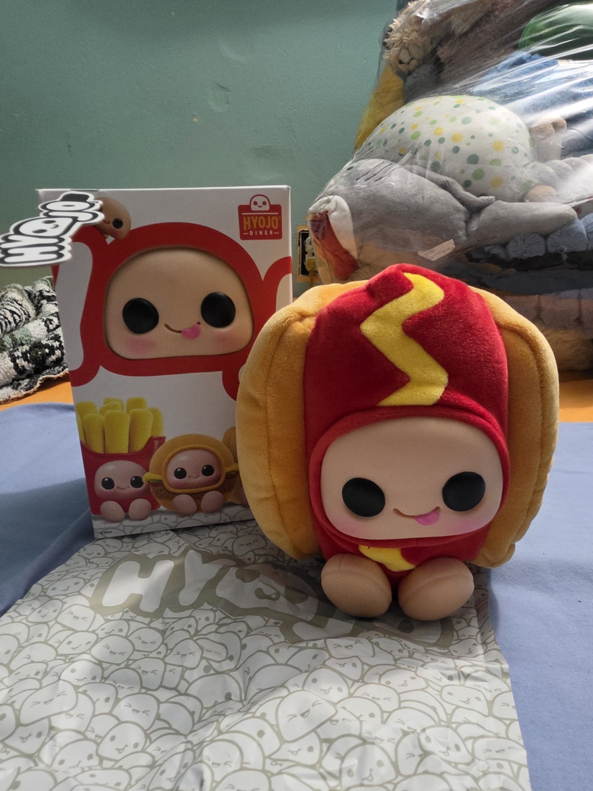 ULTRA RARE NEW IN OPENED BOX MGA Hyojo Diner Hyojo Hot Dog Plush Figure Keychain ULTRA RARE NEW IN OPENED BOX MGA Hyojo Diner Hyojo Hot Dog Plush Figure Keychain