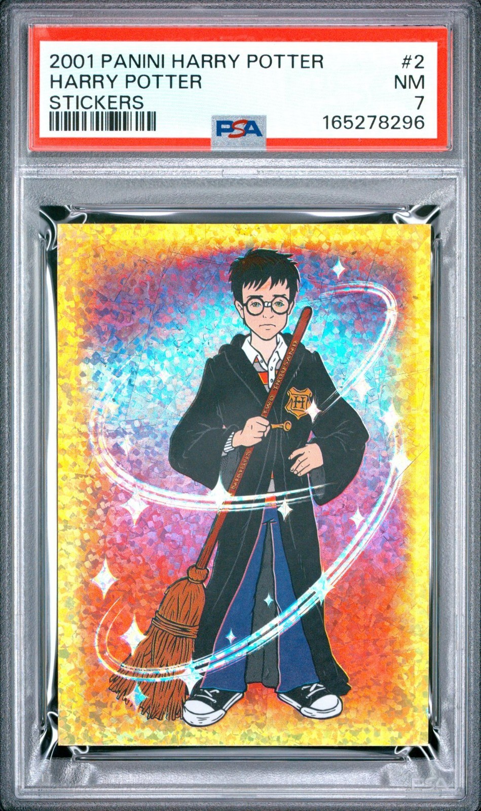 2001 Panini Harry Potter #2 (Gold Foil) (PSA 7) (LOW POP) VERY EARLY POTTER CARD 2001 Panini Harry Potter #2 (Gold Foil) (PSA 7) (LOW POP) VERY EARLY POTTER CARD