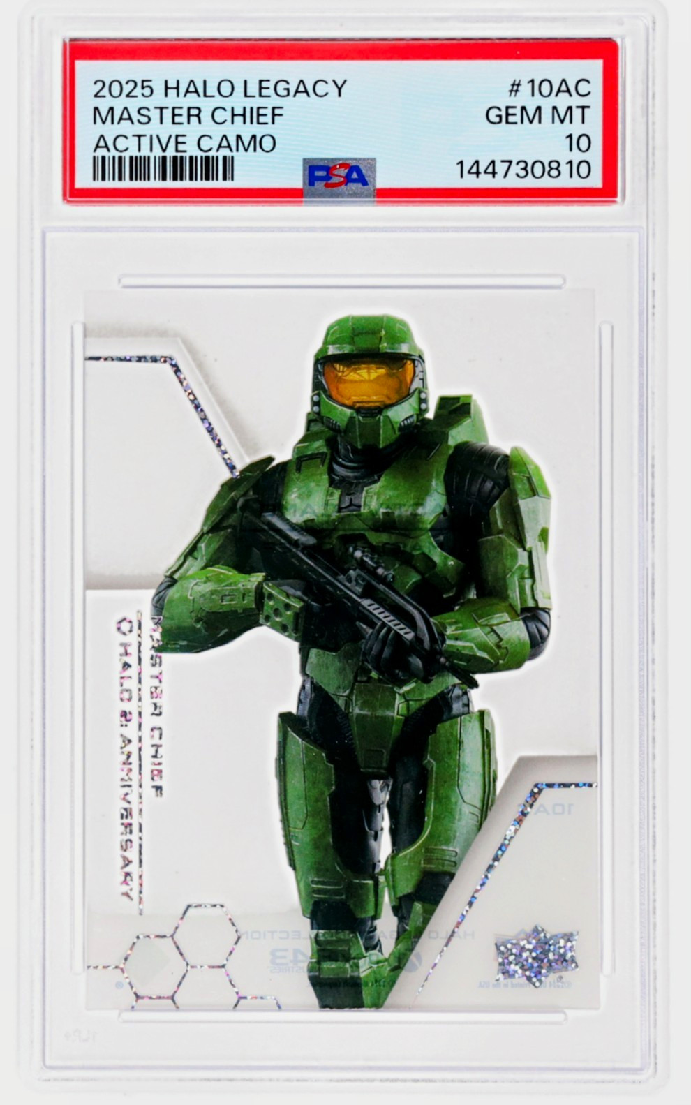 2025 Upper Deck Halo Legacy Master Chief Active Camo Xbox #10AC PSA 10