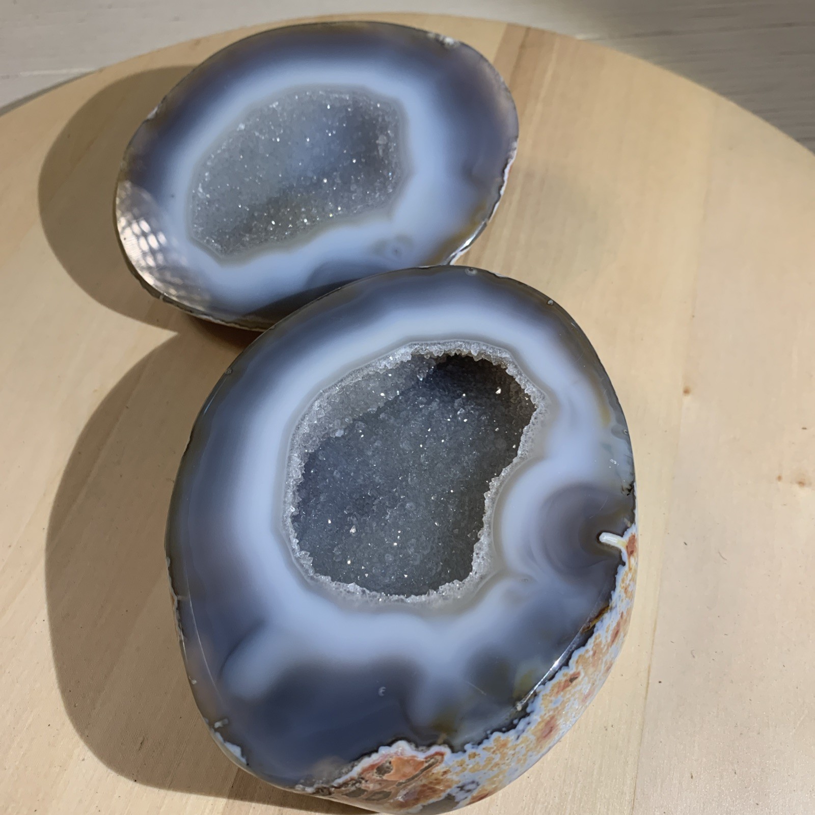 Open‑Mouth Agate Crystal Basin, Positive Energy Prosperity Tabletop Ornament Open‑Mouth Agate Crystal Basin, Positive Energy Prosperity Tabletop Ornament