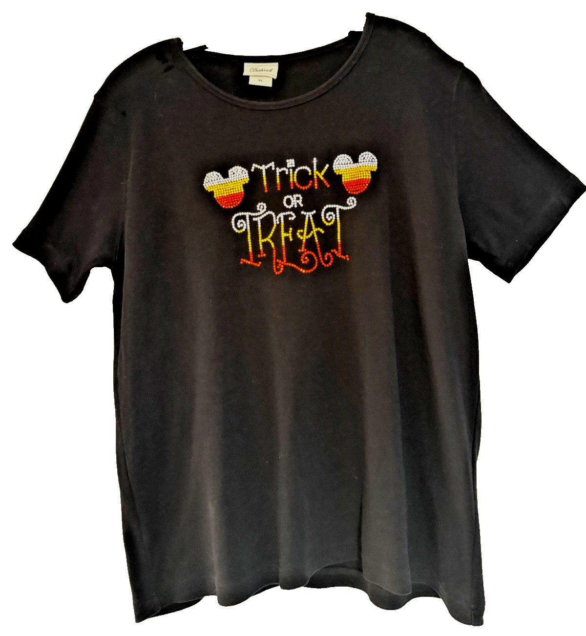 NEW DISNEY Mickey Mouse XL Handmade Halloween Sequin \
