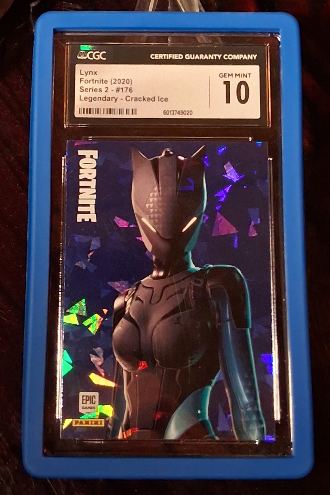 ✨️2020 Panini Fortnite Series 2 LYNX Cracked Ice USA ~ CGC / PSA 10 ✨️ Pop 2 ✨️