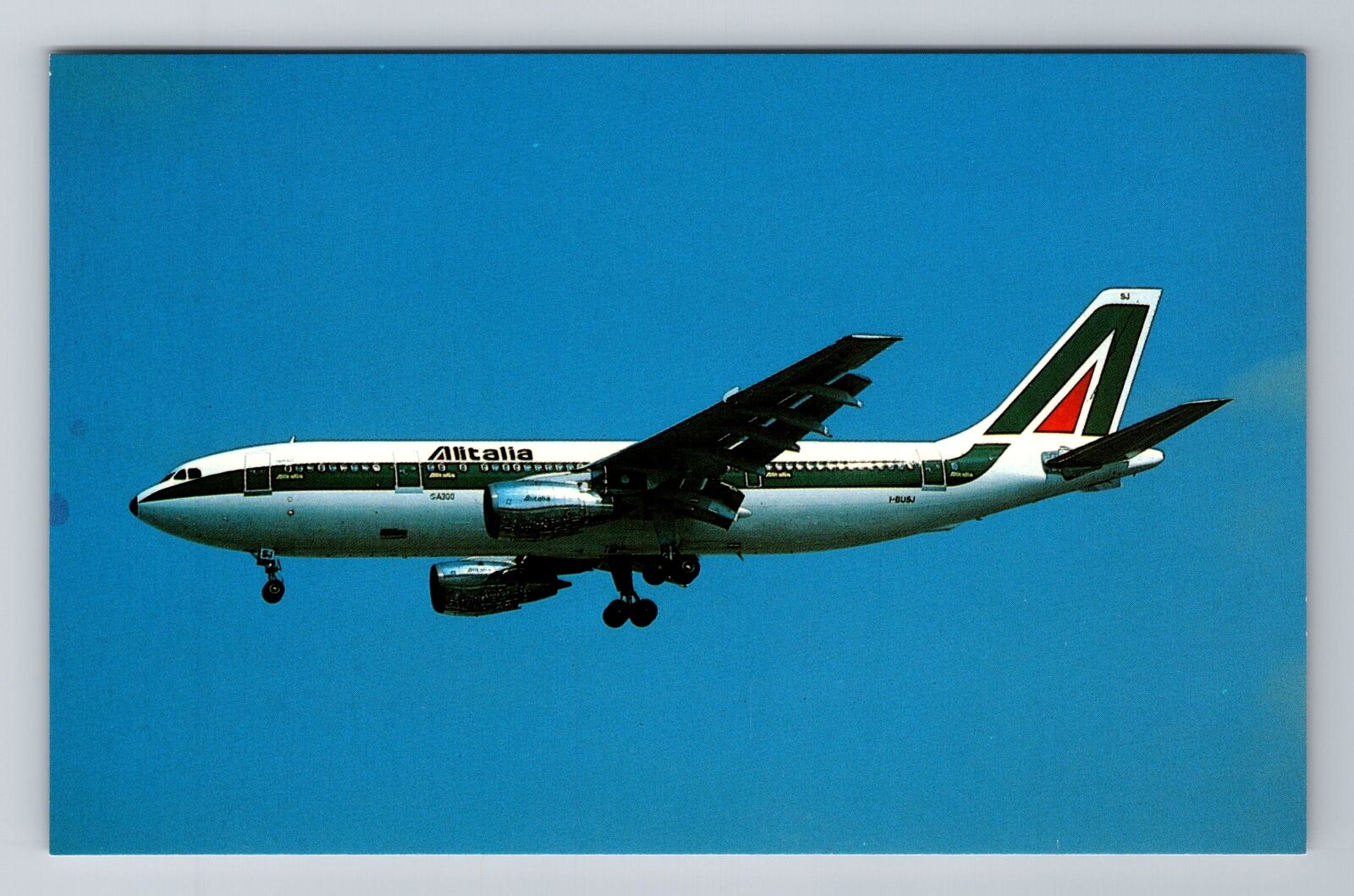 Airbus A300B4-203, Plane, Transportation Antique Vintage Souvenir Postcard