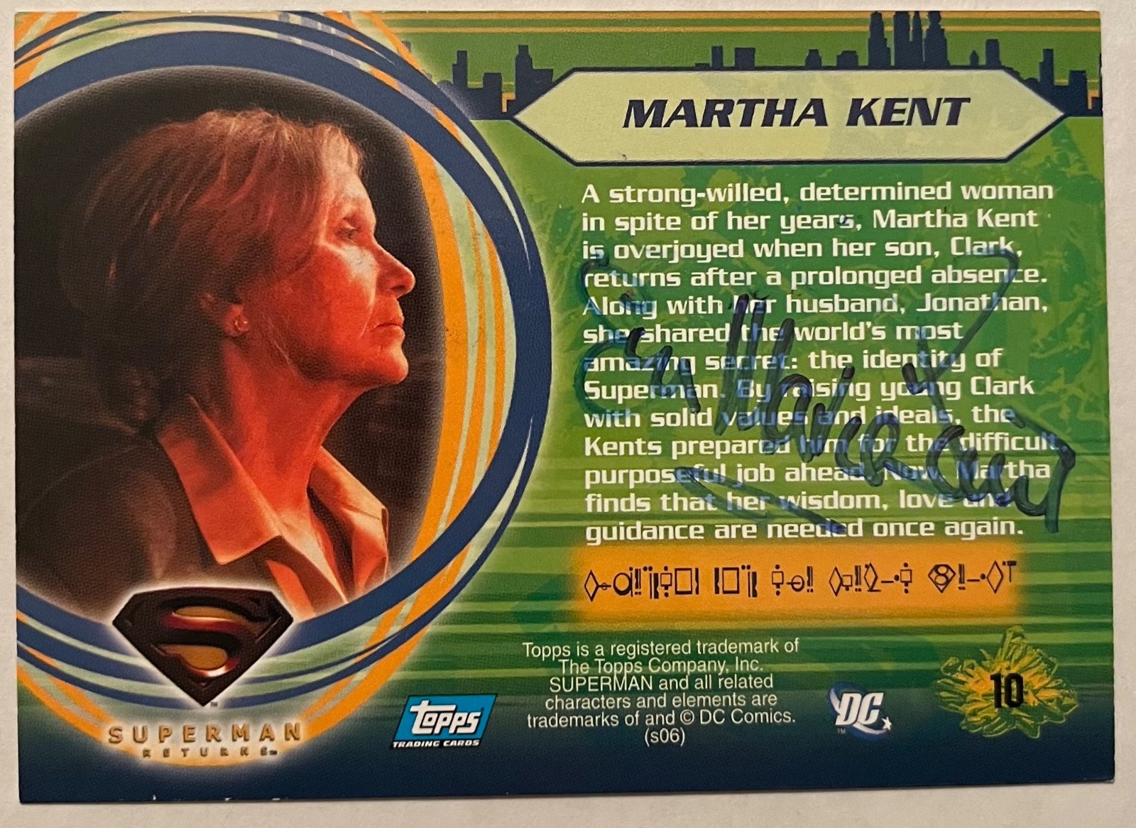 EVA MARIE SAINT 2006 Topps Superman Returns Rookie Card RC SIGNED AUTOGRAPH