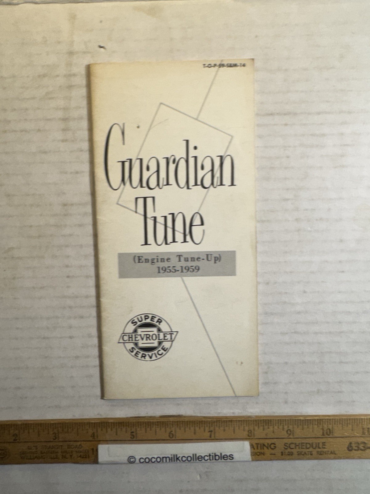 VTG 1959 Super Chevrolet Service Guardian Tune Engine Tune-Up 1955-1959 Booklet