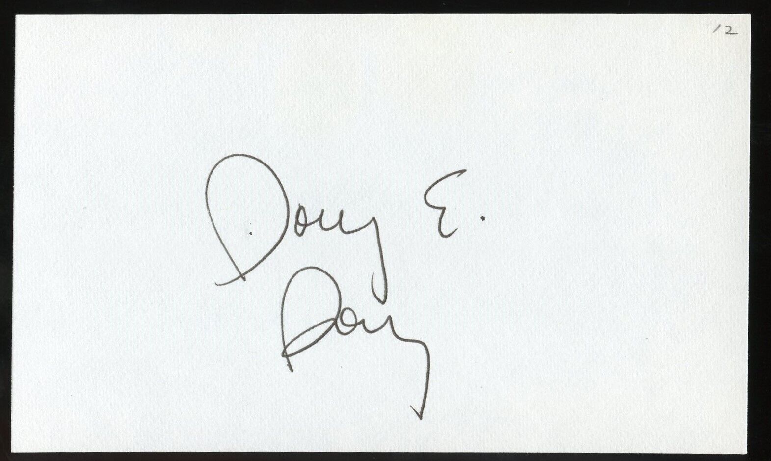 Doug E. Doug signed autograph auto 3x5 Cut American Actor stand-up Comedian