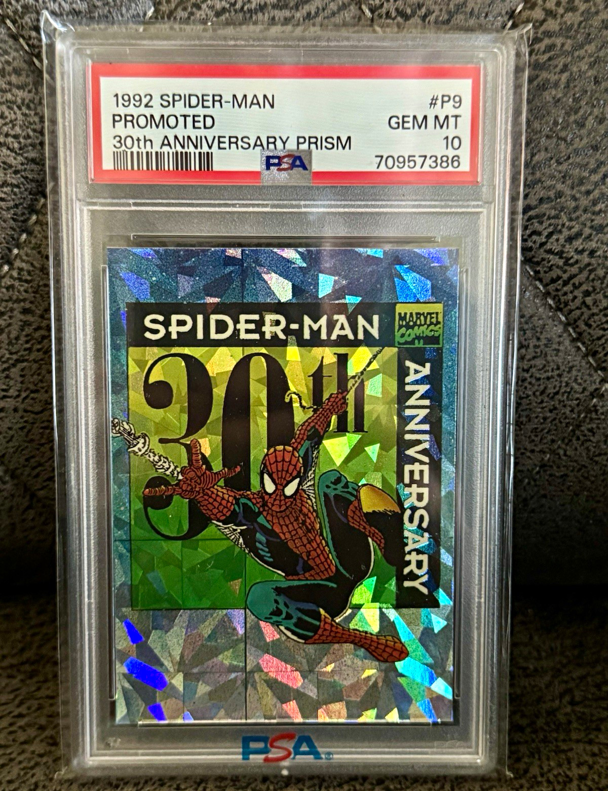 1992 Spider-Man 30th Anniversary Prism Promoted #P9 PSA 10 πππ 1992 Spider-Man 30th Anniversary Prism Promoted #P9 PSA 10 πππ