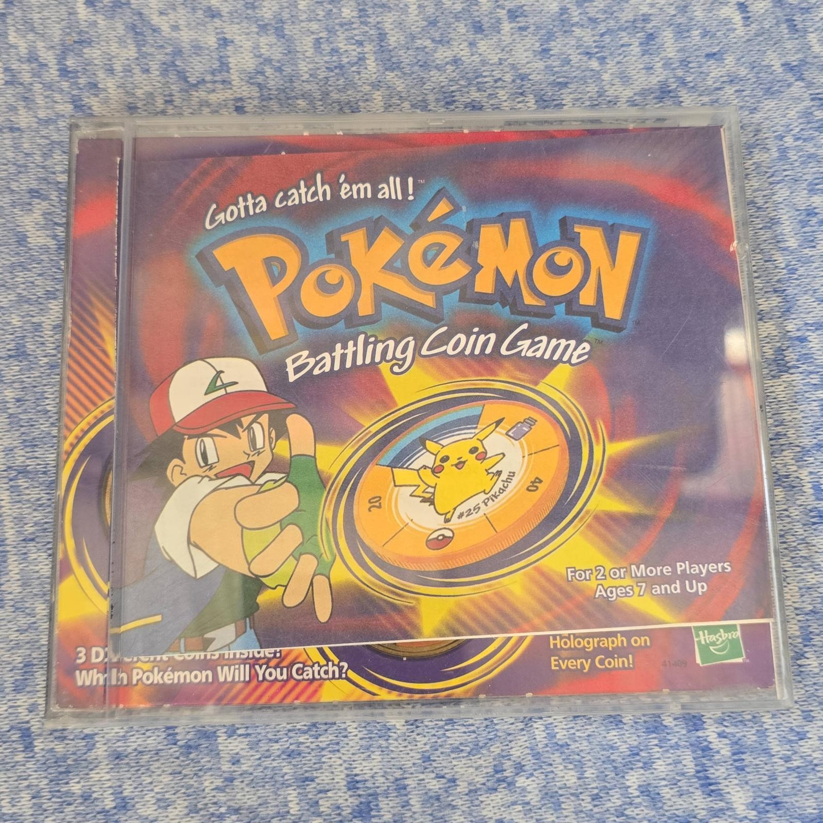 Pokemon Battling Coin Game 1999 Hasbro Nintendo Case with Booklet Insert Pokemon Battling Coin Game 1999 Hasbro Nintendo Case with Booklet Insert
