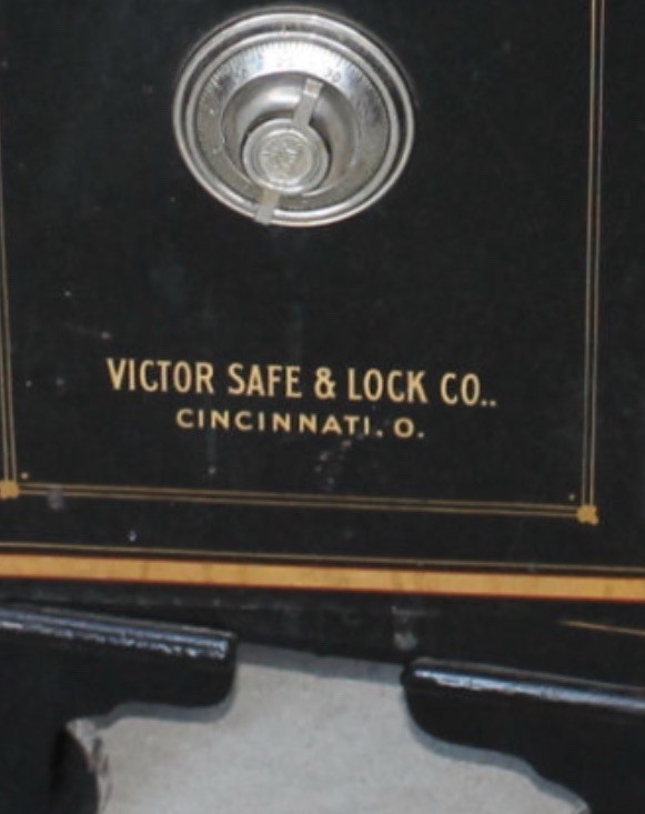 Victor Safe & Lock Co. Lettering, Gold Metallic Reproduction Victor Safe & Lock Co. Lettering, Gold Metallic Reproduction