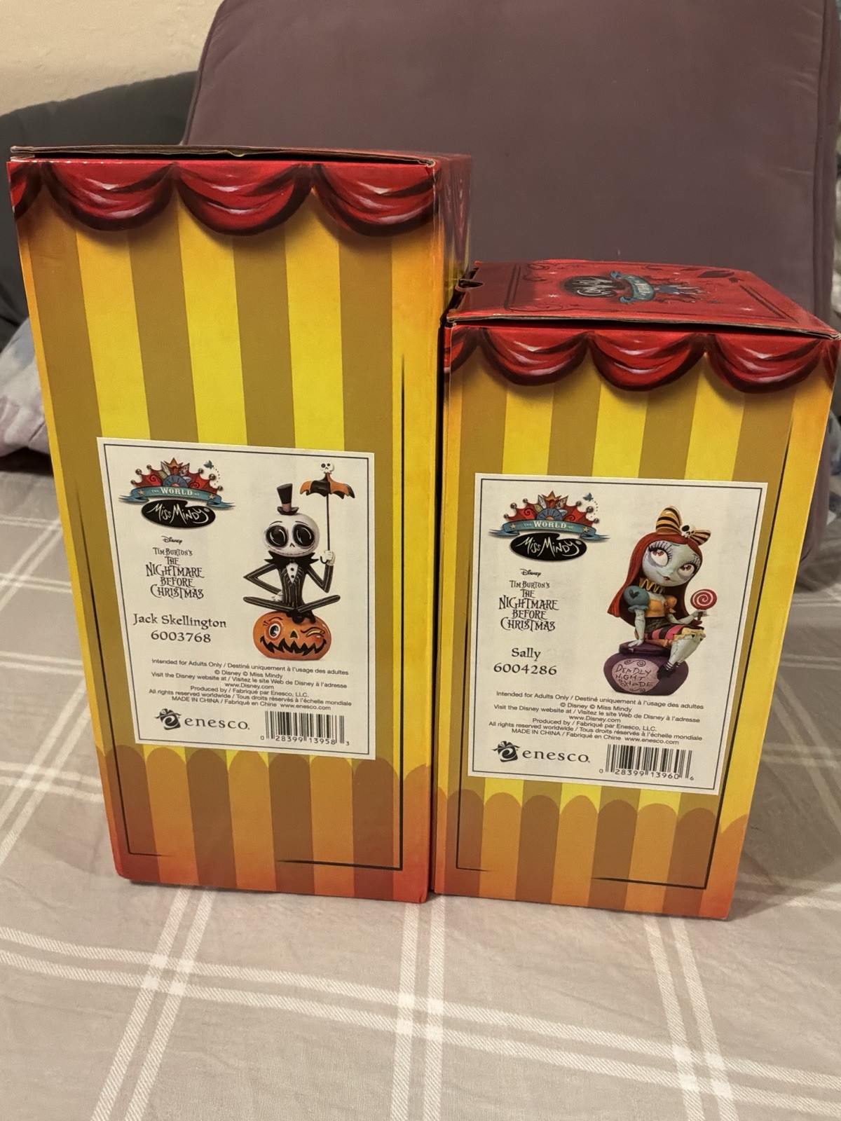 ENESCO Miss Mindy Nightmare Before Christmas Sally & Jack 6003768 6004286 Figure