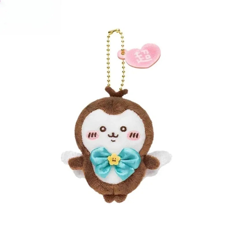 Chiikawa Hachiware Usagi Rakko 10cm/4in Cartoon Plush Keychain Bag Charm Gift