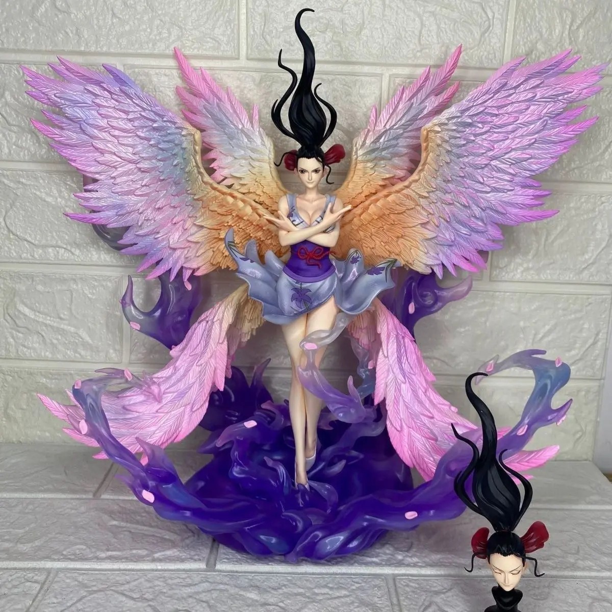 One Piece Nico Robin Figure 34cm PVC Statue 6 Wings 2 Heads Anime Collectible One Piece Nico Robin Figure 34cm PVC Statue 6 Wings 2 Heads Anime Collectible