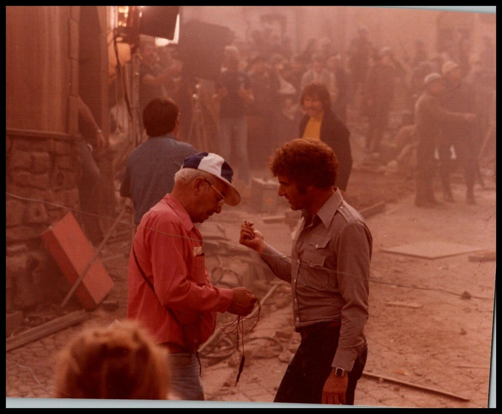 Richard Rush + Milt Rice in The Stunt Man (1980) ORIGINAL VINTAGE PHOTO M 50