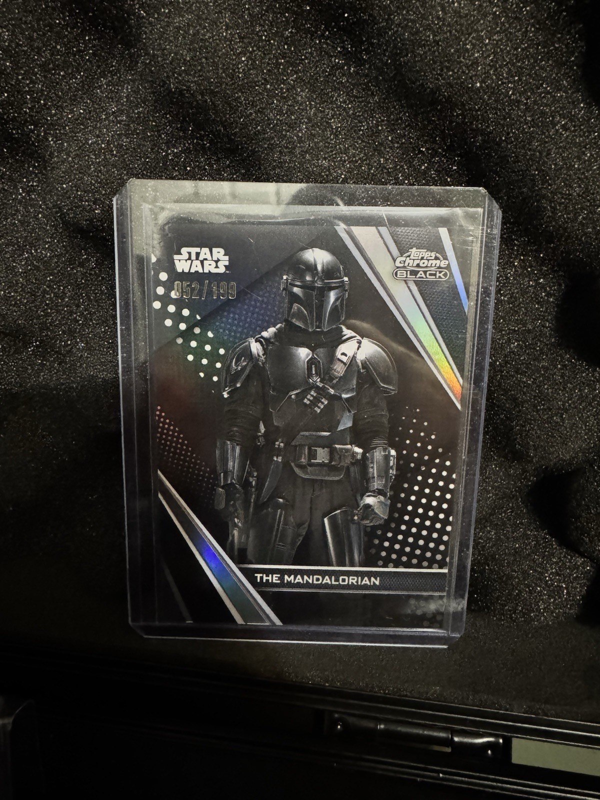 2023 Topps Star Wars Chrome Black The Mandalorian #79 Base Refractor /199