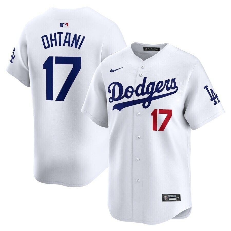 Dodgers Shohei Ohtani White Home Jersey -  Men\'s  Large - NWT