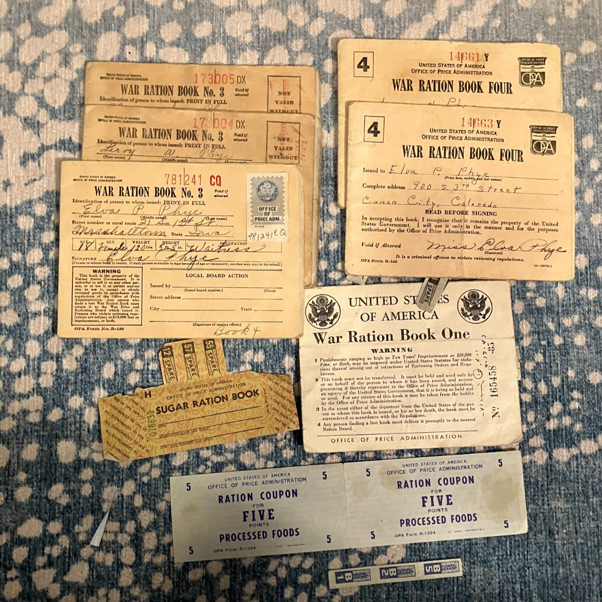 WAR RATION books with stamps1,3,4 & Sugar Ration Book 5 point coupons WAR RATION books with stamps1,3,4 & Sugar Ration Book 5 point coupons