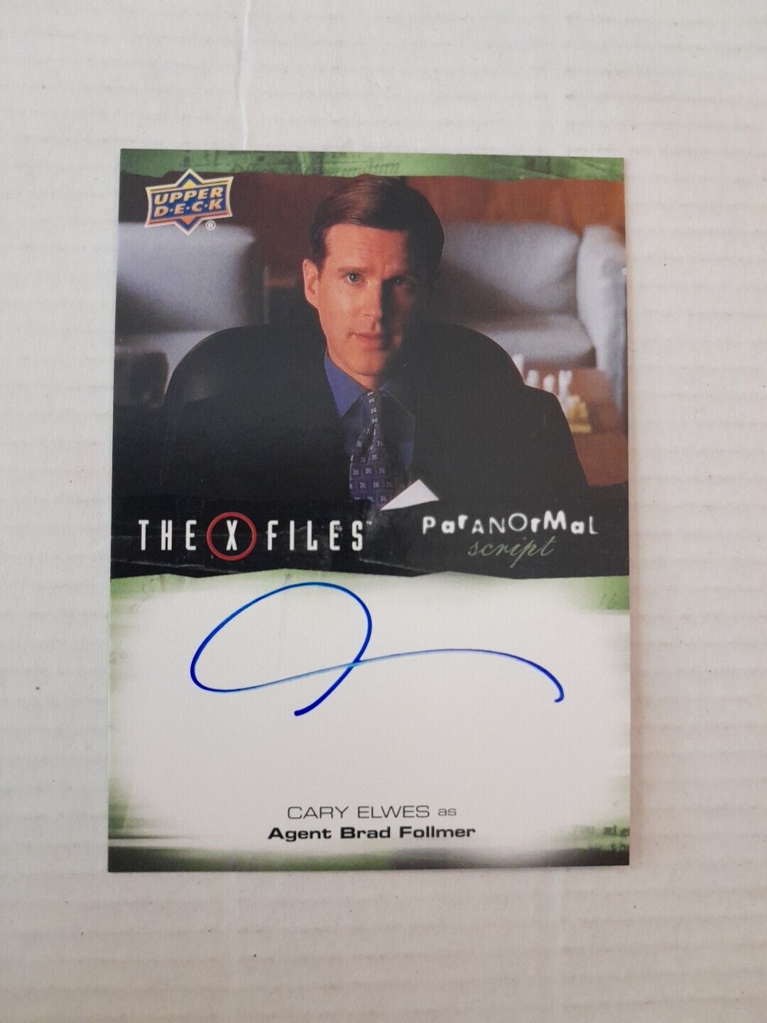 Cary Elwes Autograph Card A-CE The X Files UFOs And Aliens 2018 Upper Deck