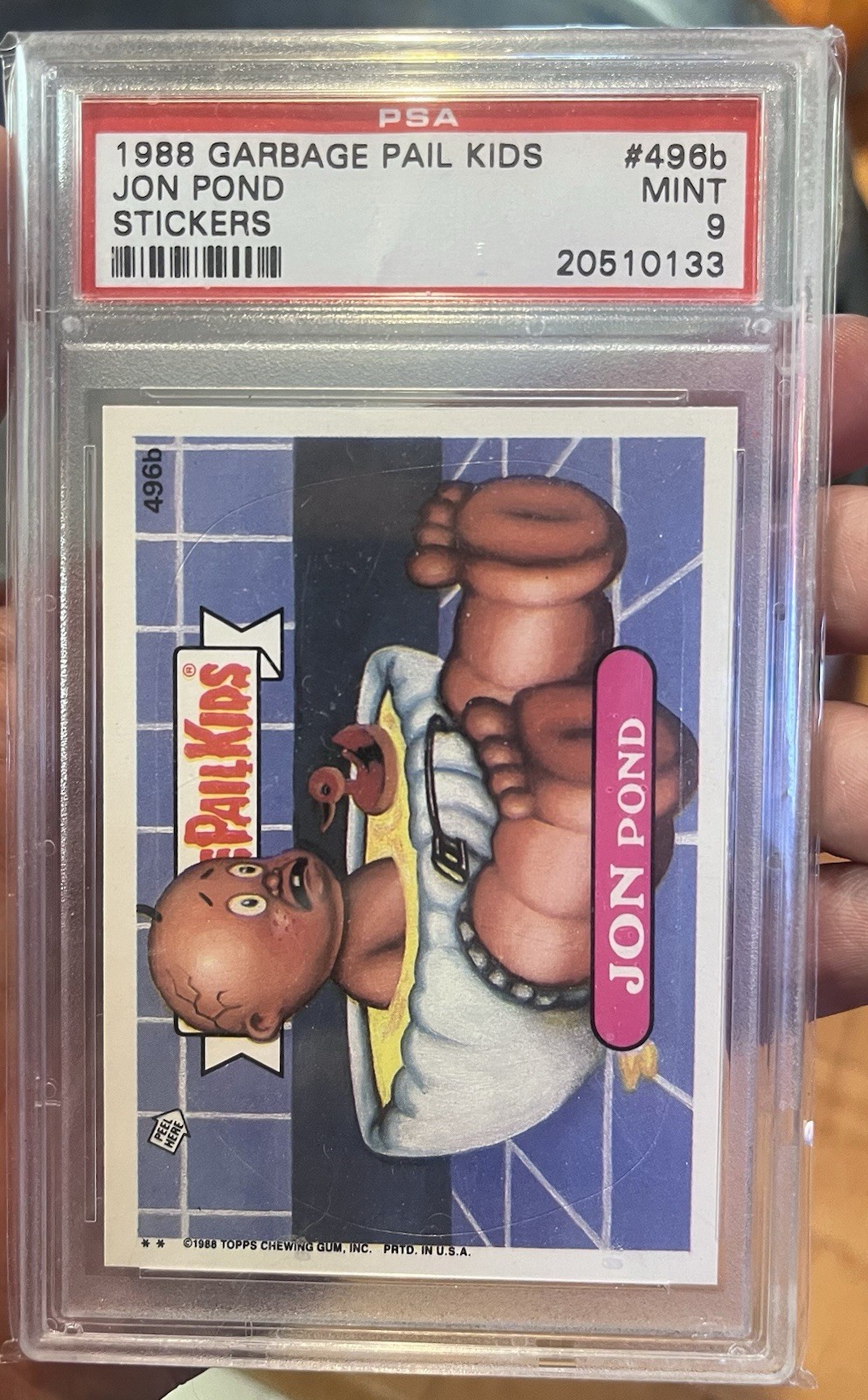 1988 Garbage Pail Kids Jon Pond PSA 9 Low Pop 1988 Garbage Pail Kids Jon Pond PSA 9 Low Pop