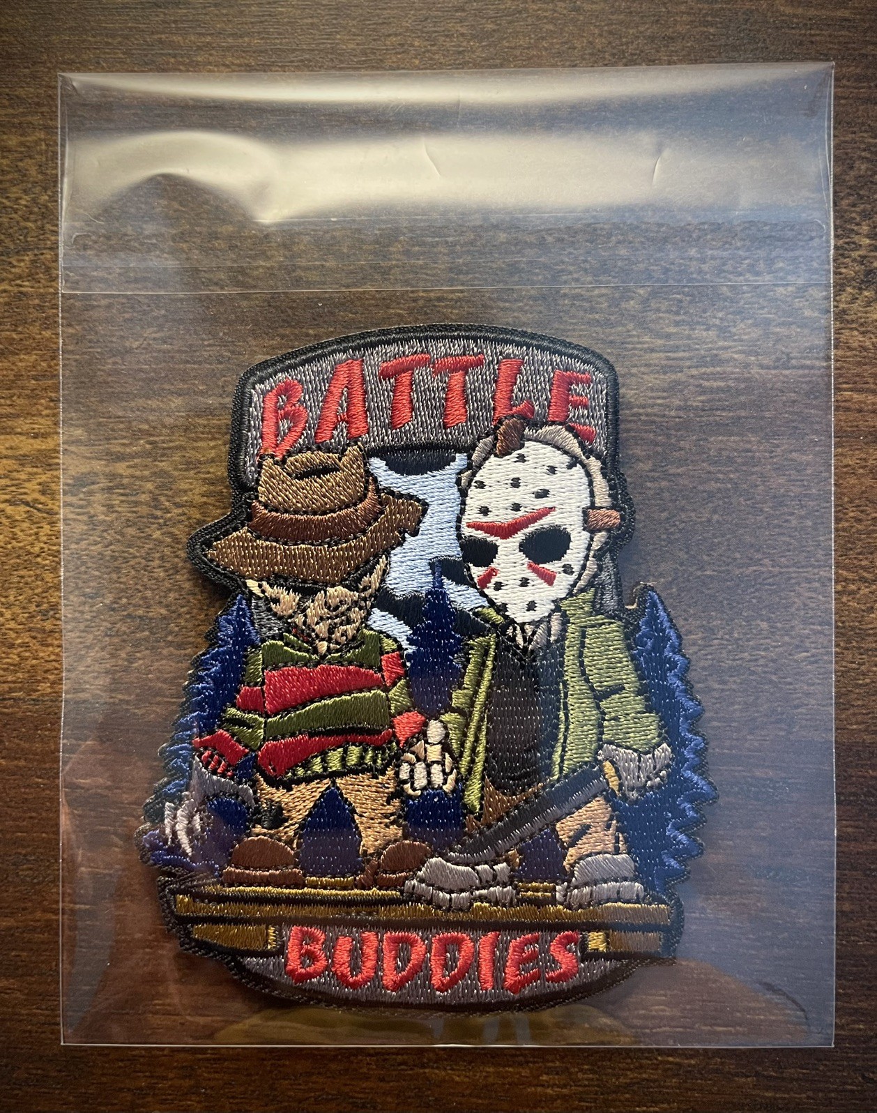 Freddy Krueger-Jason Vorhees Battle Buddies Tactical Morale Patch, Embroidered