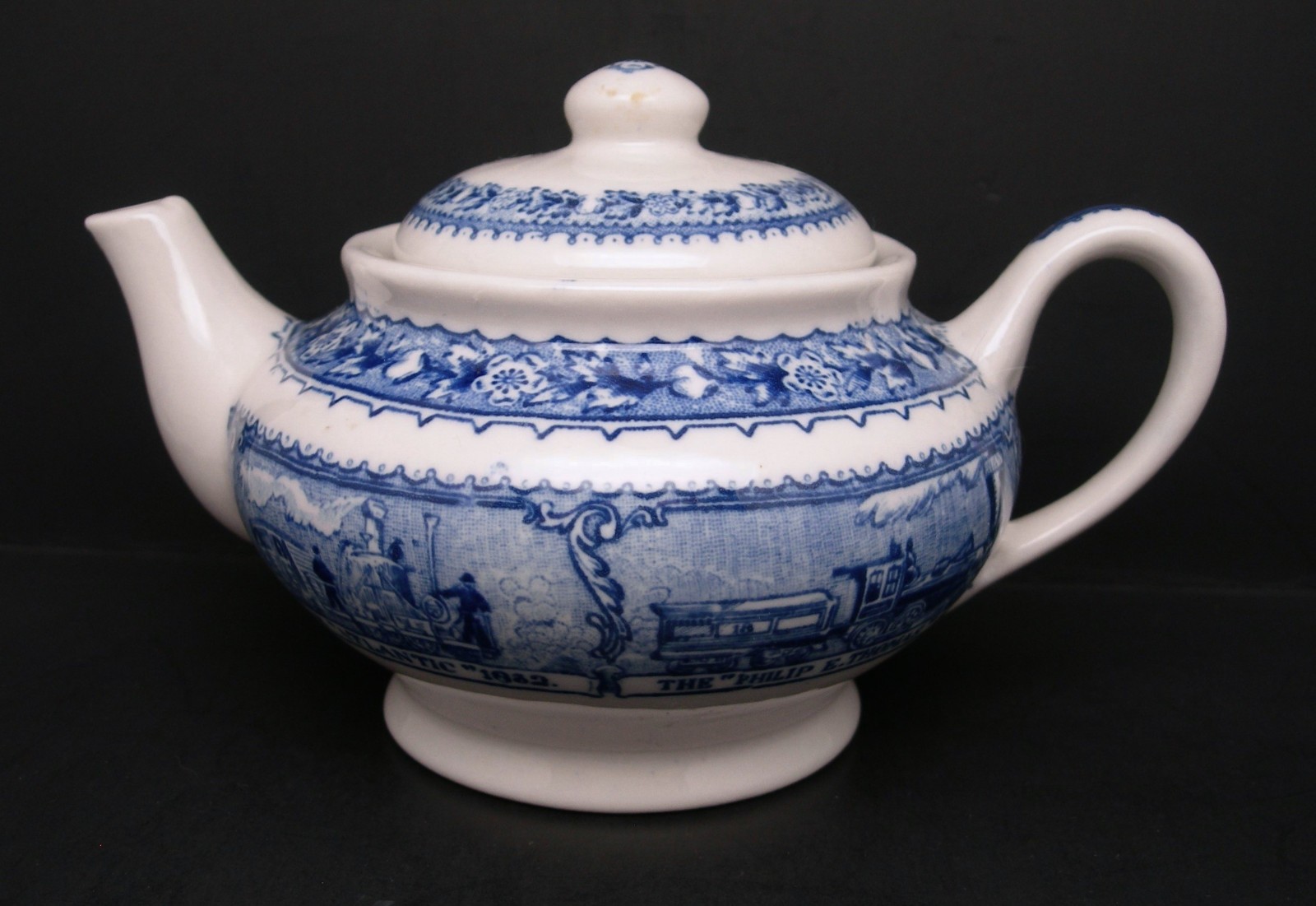 Baltimore & Ohio Railroad - 1927 Era - Rare Version - Railroad China Teapot