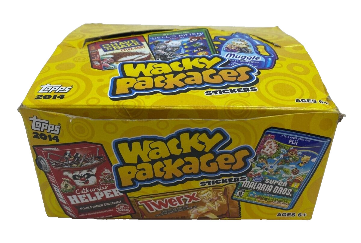 2014 Topps Wacky Packages Cards Stickers Open Damage Box 222 Cards