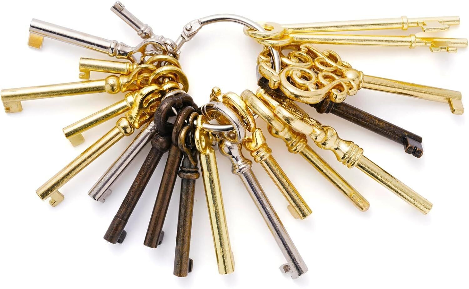 19PC Universal Skeleton Keys Replacement for Vintage Furniture Old Style Cabine. 19PC Universal Skeleton Keys Replacement for Vintage Furniture Old Style Cabine.