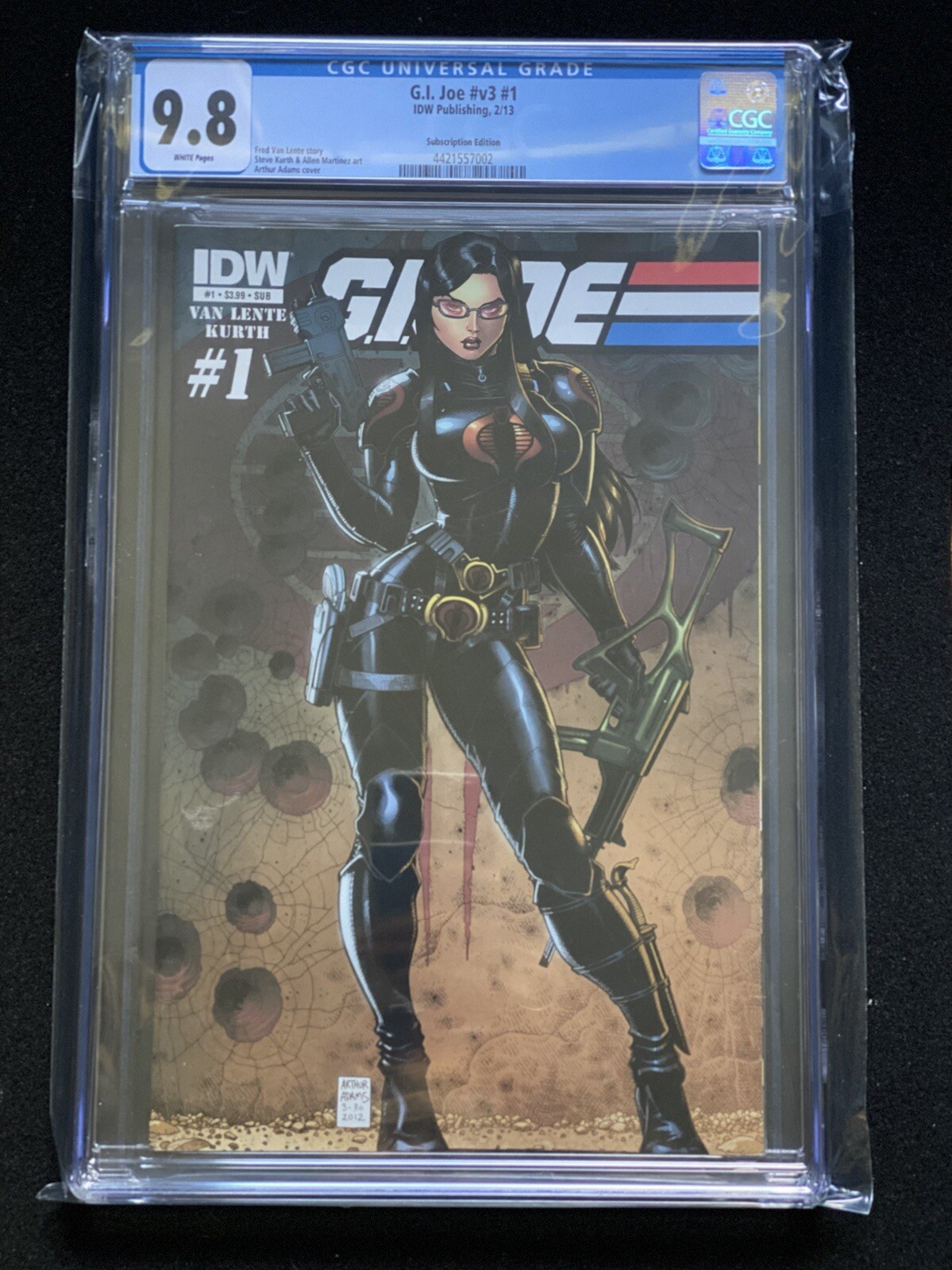 CGC 9.8 G.I. Joe #1 Volume 3 Arthur Adams Baroness Art Subscription Variant Sexy