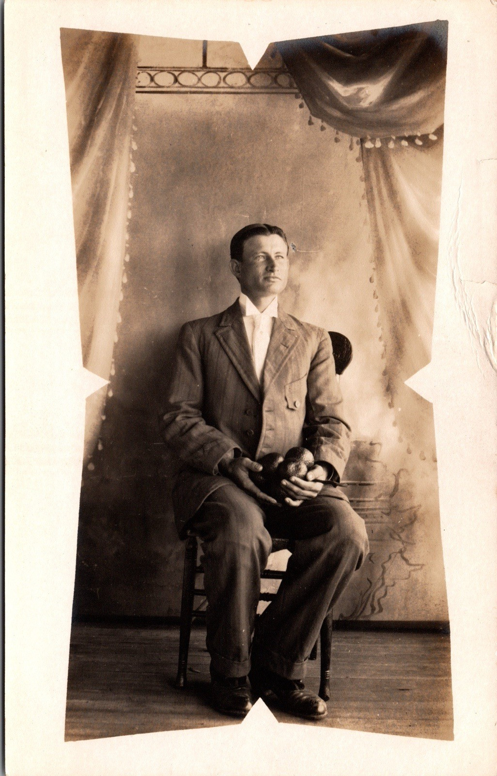 Postcard Real Photo RPPC Young Man in Suit Studio Photo Unposted Postcard Real Photo RPPC Young Man in Suit Studio Photo Unposted