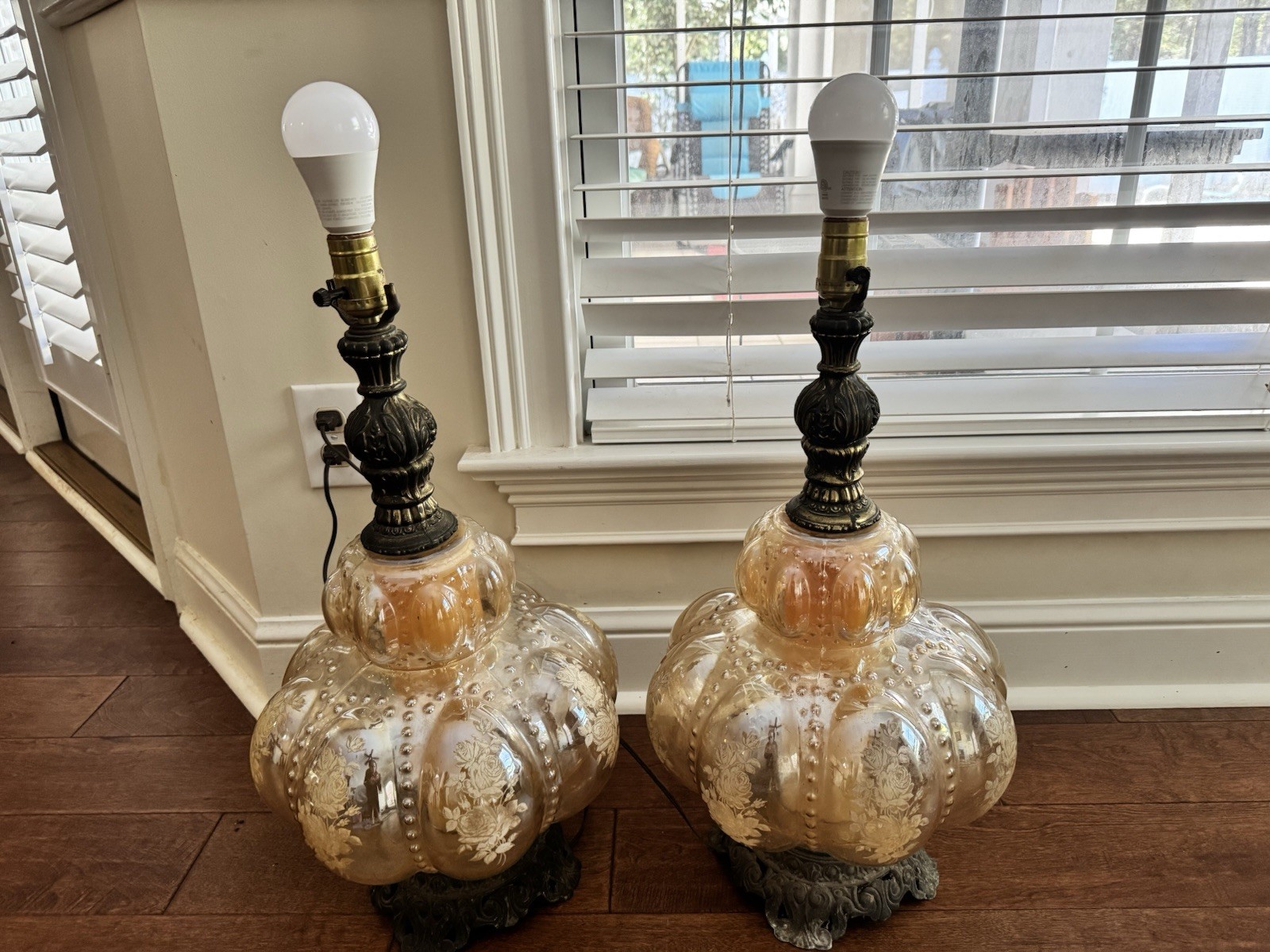 Vintage 1970s Carl Falkenstein Hollywood Regency Lamps (Set Of 2) Vintage 1970s Carl Falkenstein Hollywood Regency Lamps (Set Of 2)
