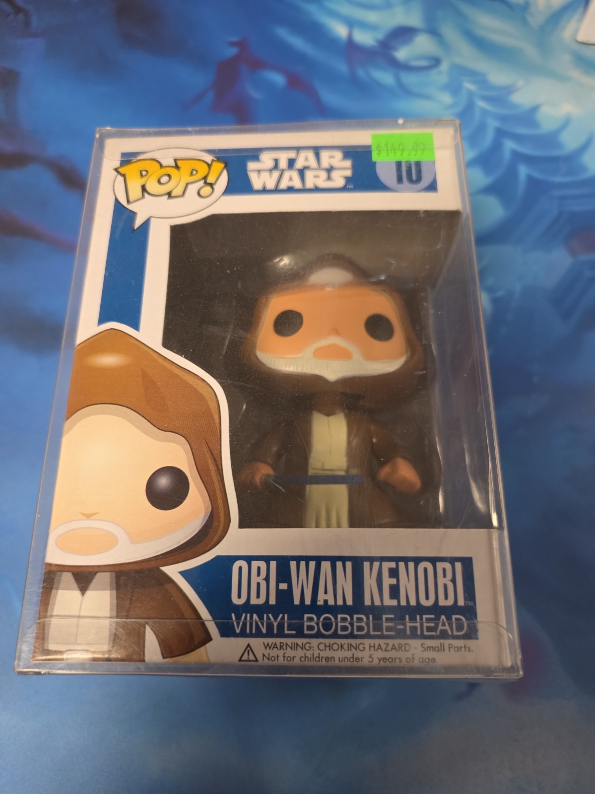 Funko Pop Vinyl: Star Wars - Obi-Wan Kenobi #10 Large Font Blue Box W Protector Funko Pop Vinyl: Star Wars - Obi-Wan Kenobi #10 Large Font Blue Box W Protector