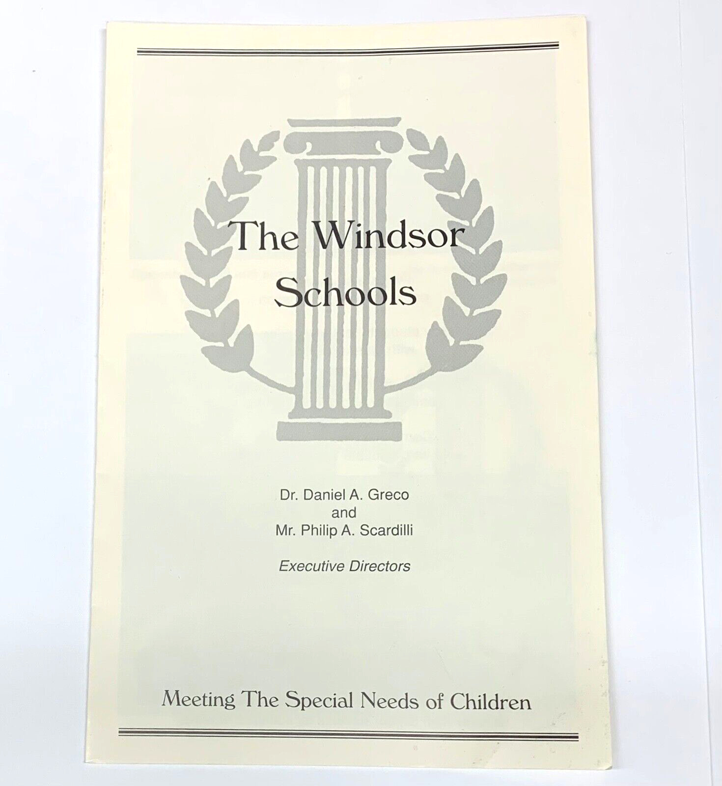 Vintage 1990s The Windsor Schools NJ Alternative School Brochure Defunct