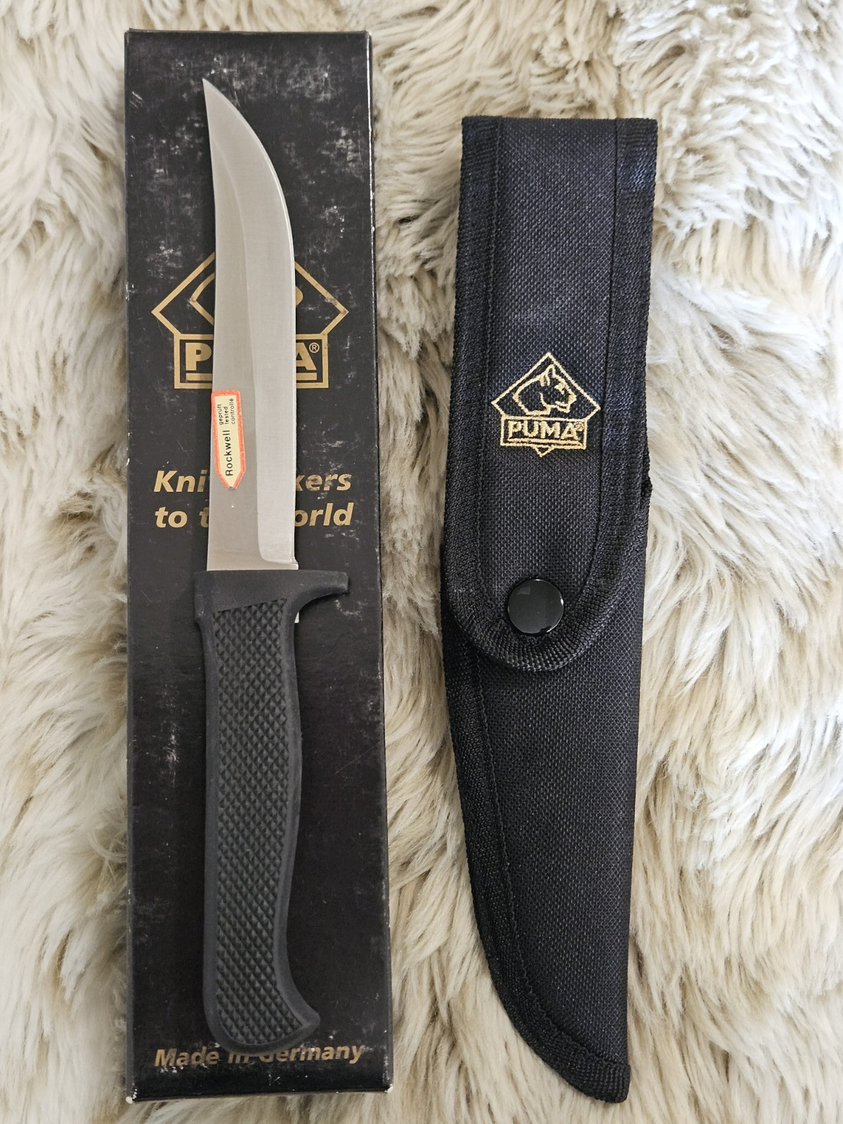 Puma Knife 136382 Trail Guide Fixed Blade Knife Germany Handmade Kraton Grip