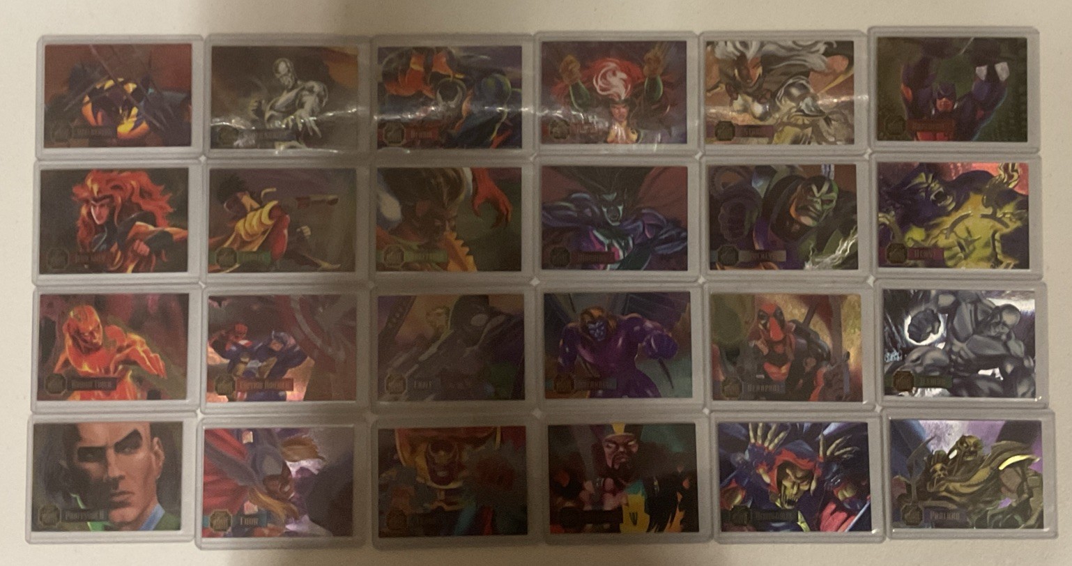 1995 FLAIR MARVEL ANNUAL 24-CARD POWER BLAST SET NM/MINT