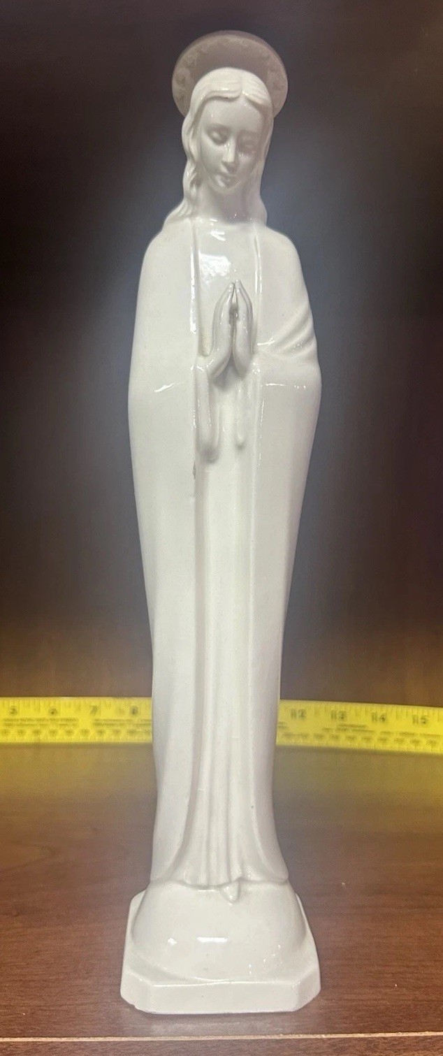 Goebel Hummel 12in Praying Madonna with Halo Porcelain Figurine Hum #45/I Goebel Hummel 12in Praying Madonna with Halo Porcelain Figurine Hum #45/I