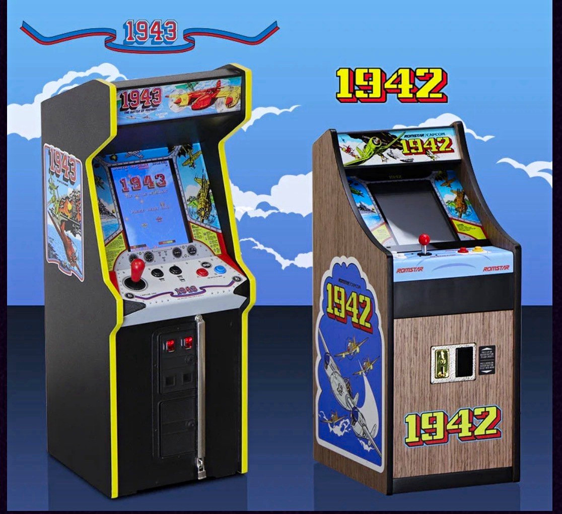 New Wave Toys Replicade 1942 & 1943 Reproduction Arcade Machine Cabinets 2021 New Wave Toys Replicade 1942 & 1943 Reproduction Arcade Machine Cabinets 2021