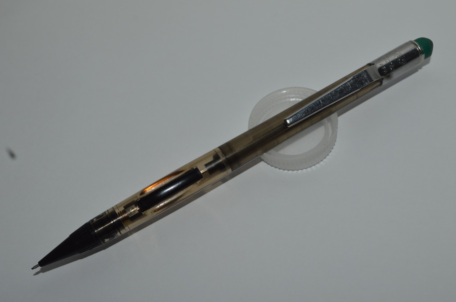 PENTEL PD345T-A Automatic Pencil 0.5mm Translucent Smoke Japan 1980's Tested HTF