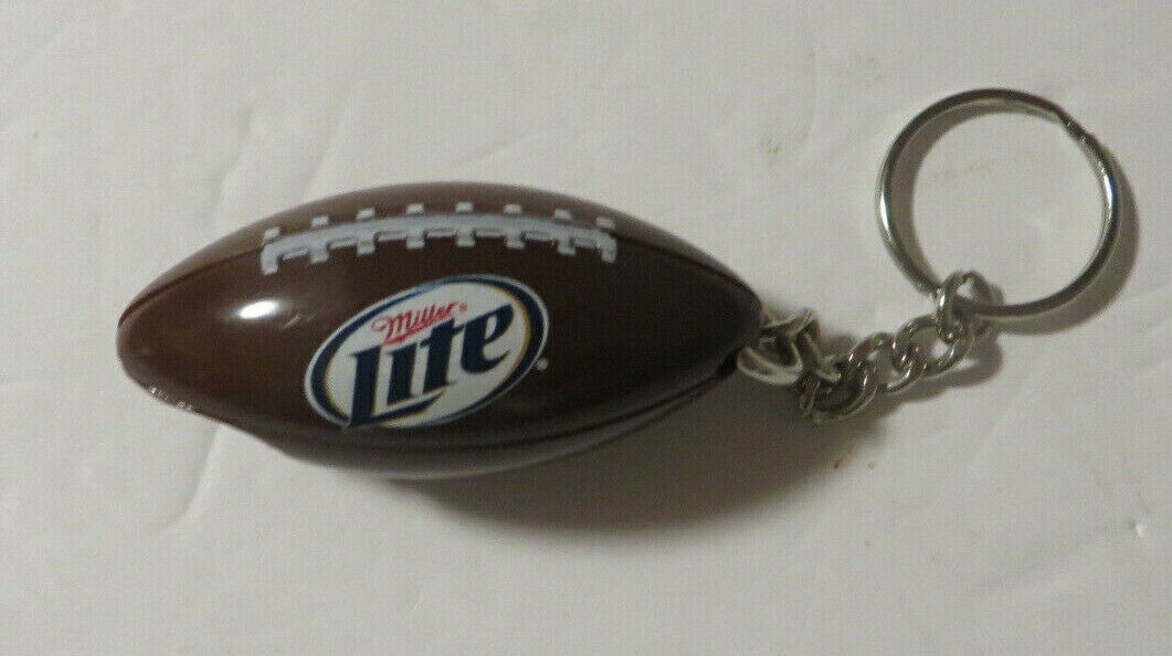 Vintage Key Chain Miller Lite Football with Bottle Opener  Brown Color