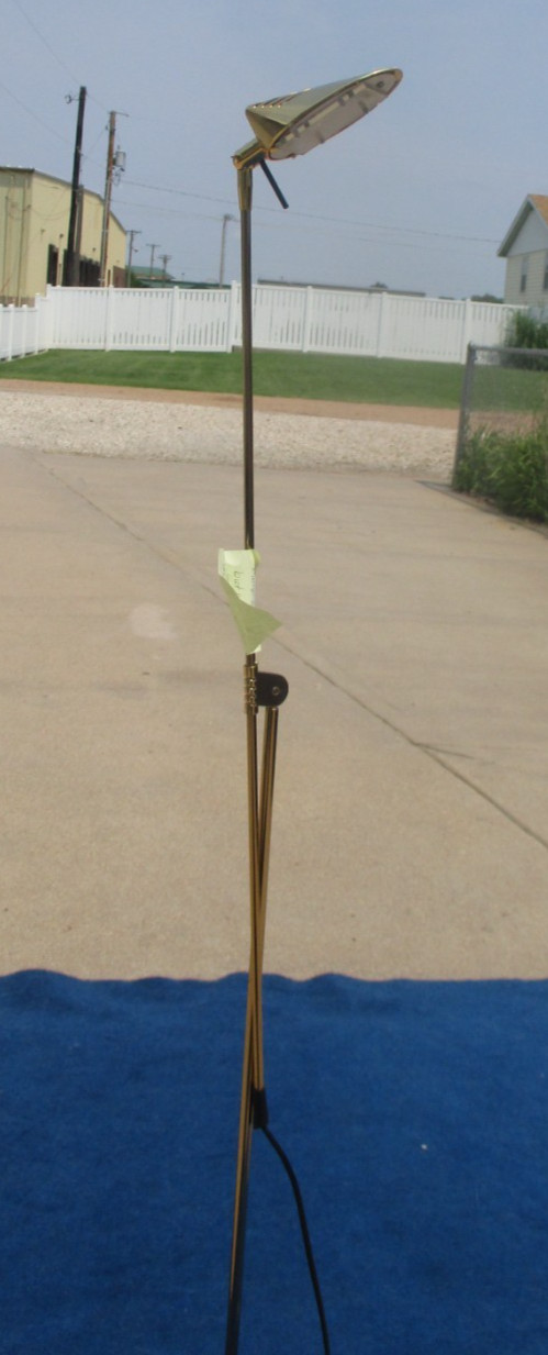 Fase Madrid Postmodern Articulating Floor Task Lamp GOLD Finish Vintage 1980's Fase Madrid Postmodern Articulating Floor Task Lamp GOLD Finish Vintage 1980's