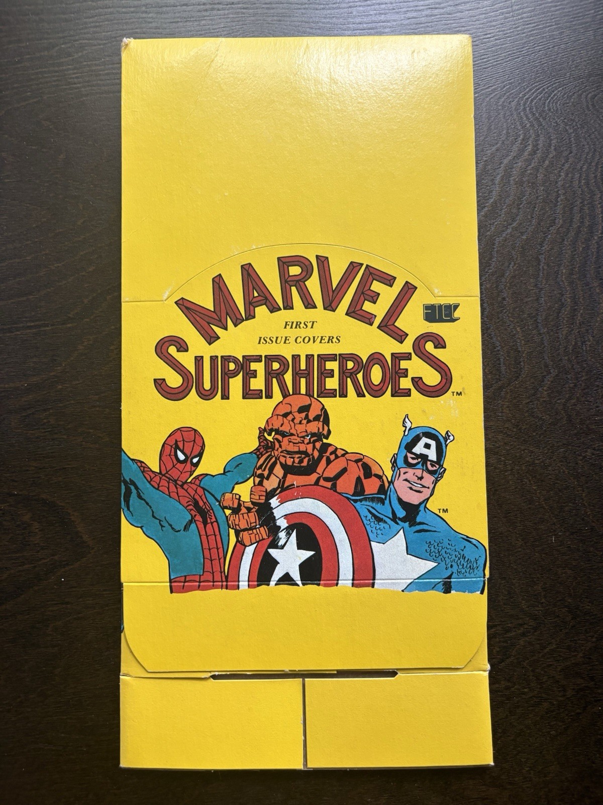 Marvel Superheroes First Issue Covers Display box Empty 1984 Very Rare FTCC