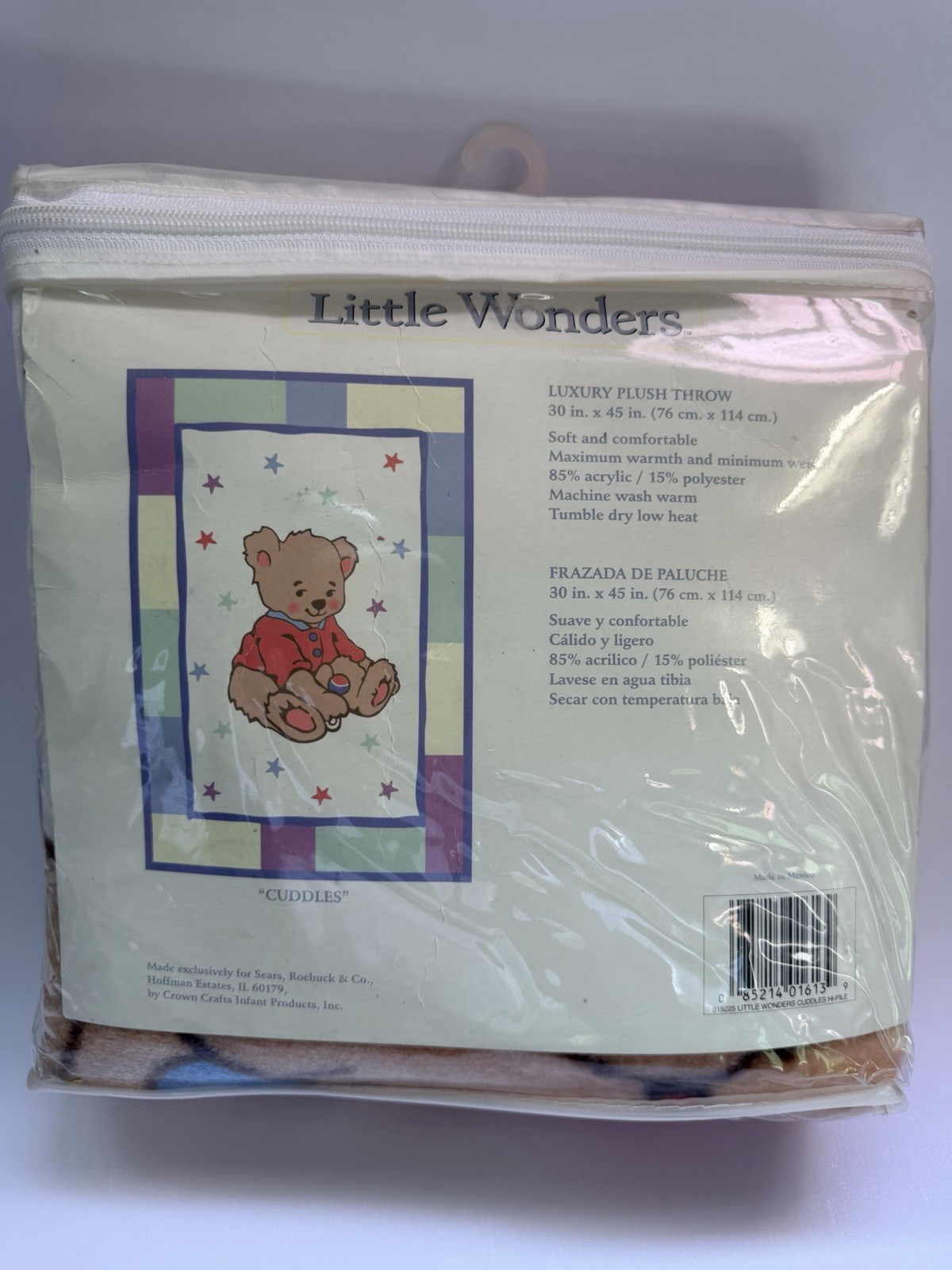 Vintage Luxury Plush Throw Little Wonders Teddy Bear Blanket - New Vintage Luxury Plush Throw Little Wonders Teddy Bear Blanket - New