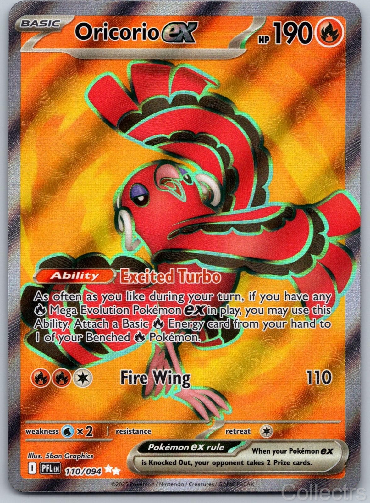 ORICORIO EX 110/094 PHANTASMAL FLAMES NM/M