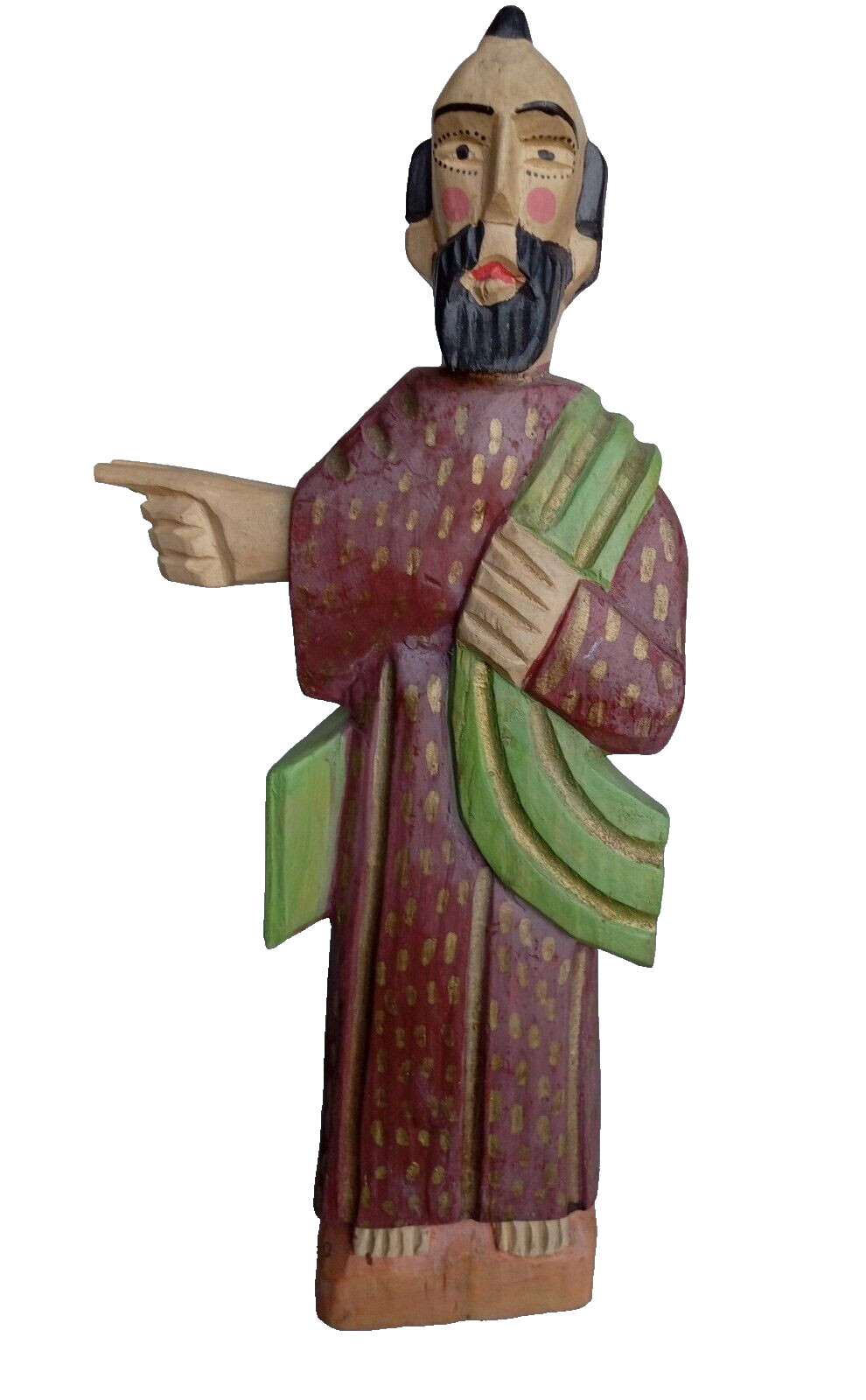 SANTOS SAINT PETER 16in FOLK ART SANTOS SAINT PETER 16in FOLK ART